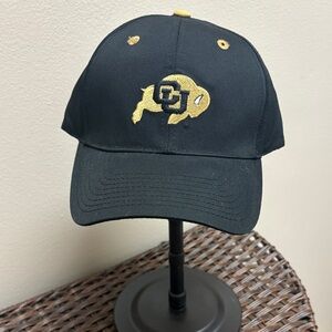 Colorado Buffalos Black Baseball Hat Cap adjustable